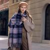 2025 Unisex Imitation Cashmere Plaid Scarf - Thickened Winter Tassel Shawl