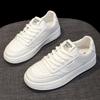 Мягкая подошва, легкие кожаные белые туфли, дышащая летняя женская обувь, весна и осень, новые туфли на плоской подошве, повседневная спортивная обувь