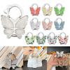 Portable Butterfly- Bowknot Table Bag Hook  Multifunction Folding Ladies Bag Buckle Handbag Hook For Bag Hanging