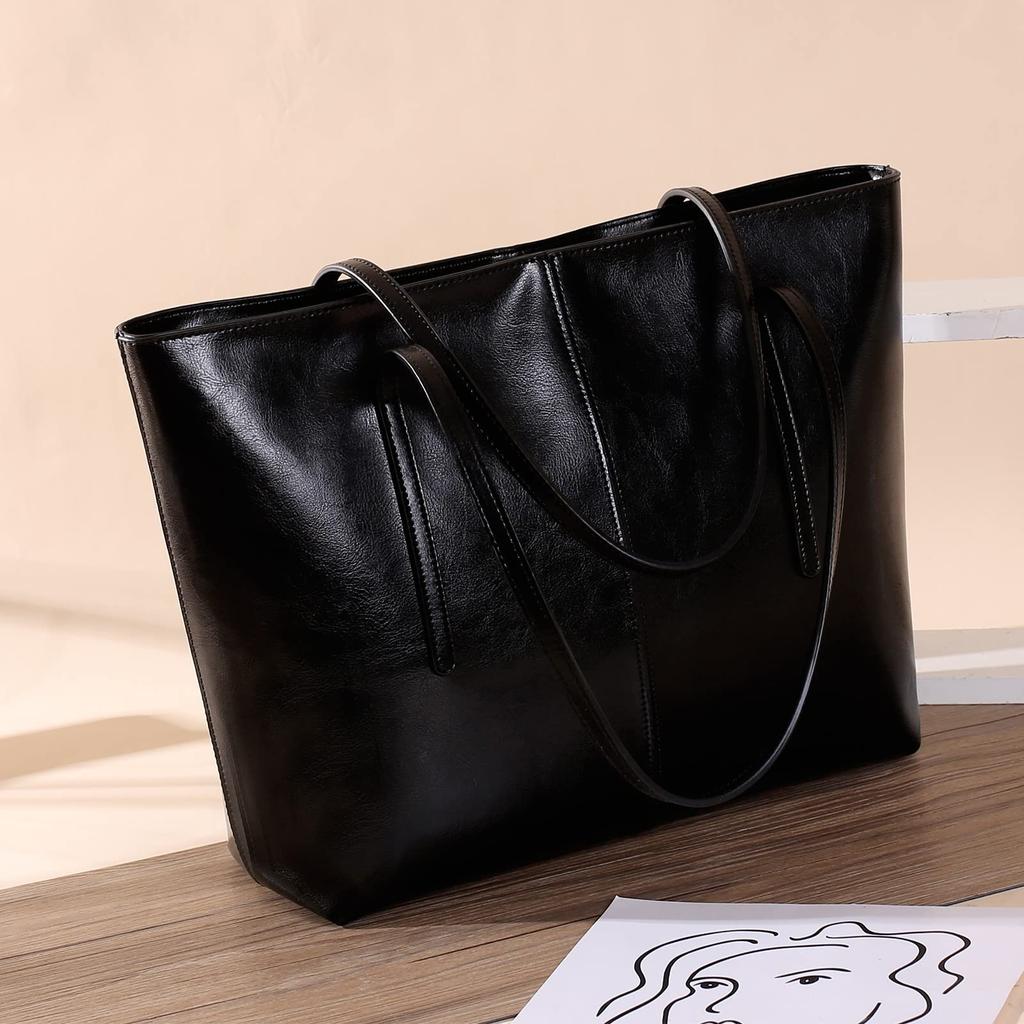 Tote Bag for Genuine Leather Tote Leather Business Shoulder Simple Large For Going To Easy To Going Suitable for Many Occasions [Kyoei-Tech] Women,