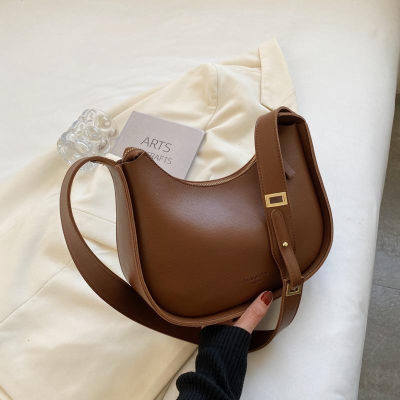 Новая сумка высокого класса, универсальная женская сумка, ретро сумка через плечо, модный широкий плечевой ремень, сумка кроссбоди подмышку.