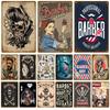 Vintage Home Decor Tin Sign Barber Shop Metal Sign Poster Bar Pub Retro Plaque Haircut and Shave Beard Iron Paintings Art Plates