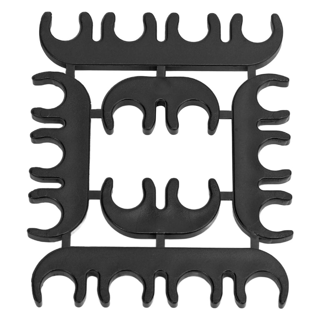 Ignition Wire Divider 8mm ABS Black Wearproof Heat Resistant Durable Separator Clamp