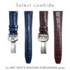 19мм 20мм 21мм 22мм Ремешок для часов из натуральной кожи для IWC Pilot Portugieser 7 Porotfino Черный Коричневый Синий Ремешок для часов Металлическая пряжка