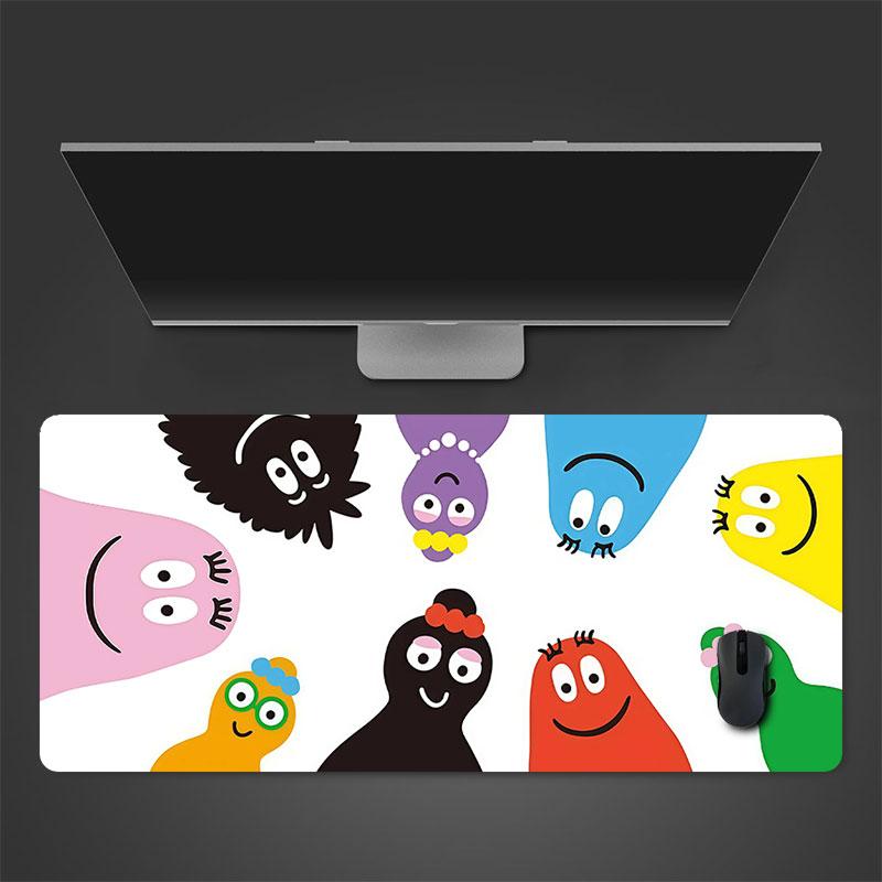 The Barbapapa Family Mouse Pad, Large Gaming Desk Mat, Non-slip XXL Mousepad for Laptop & Tablet, Mini PC Playmat with Stitched Edges