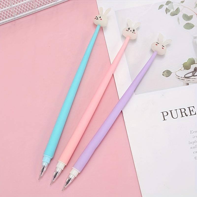 10 Супер Милых Силиконовых Ручек-Антистресс в Виде Кроликов - Специально Разработаны для Студентов для Снятия Стресса во Время Экзаменов, Отлично Подходят для Обычного Письма и Подписей