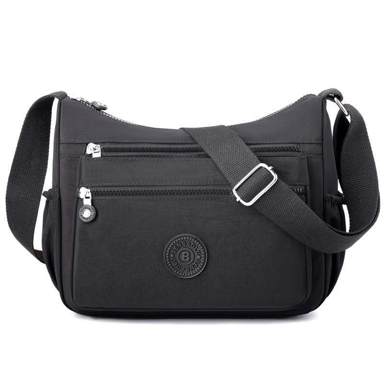 Многослойная сумка для мам среднего возраста, нейлоновая сумка через плечо, женская дорожная сумка через плечо большой вместимости