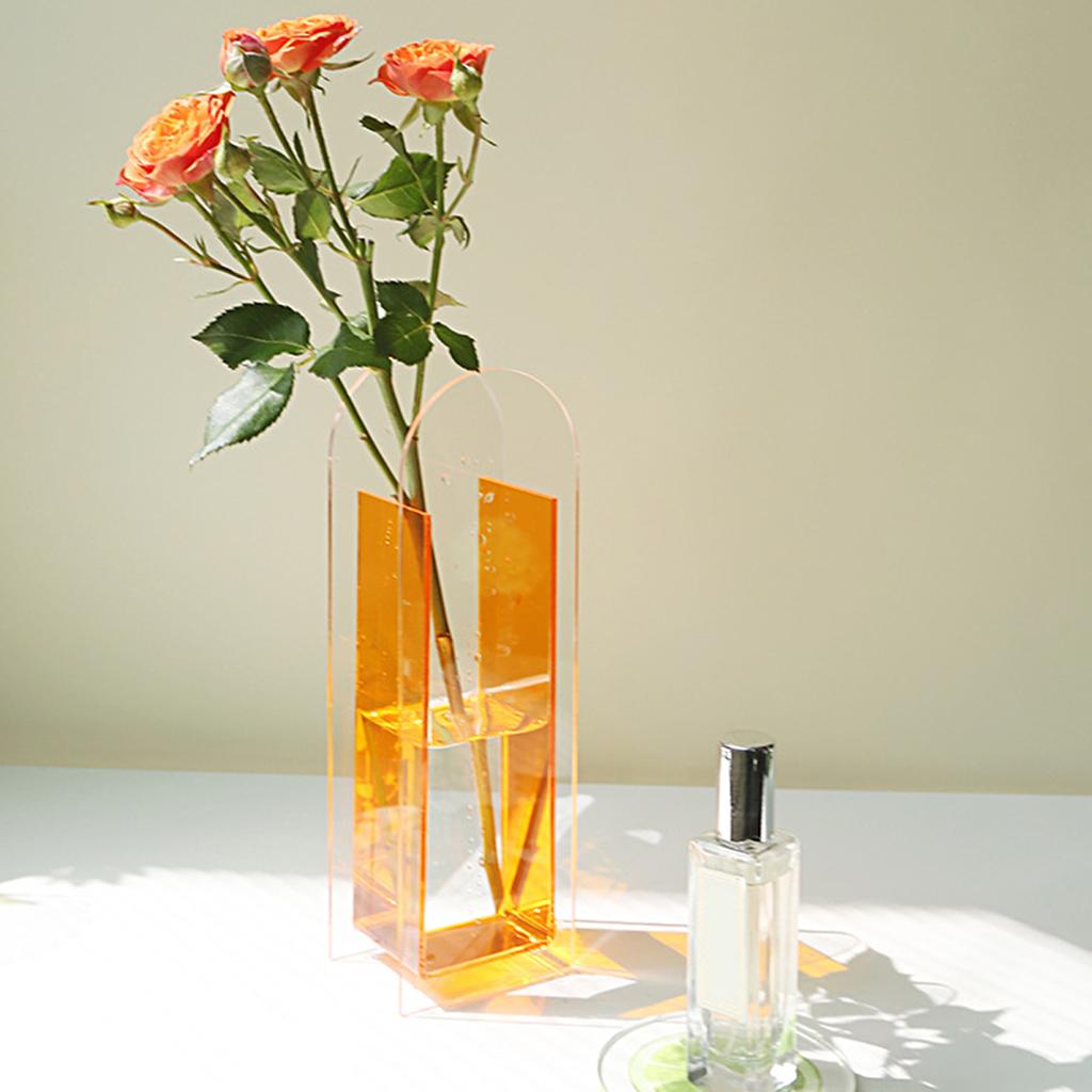 Креативная акриловая ваза Яркий цвет Стабильная декоративная основа