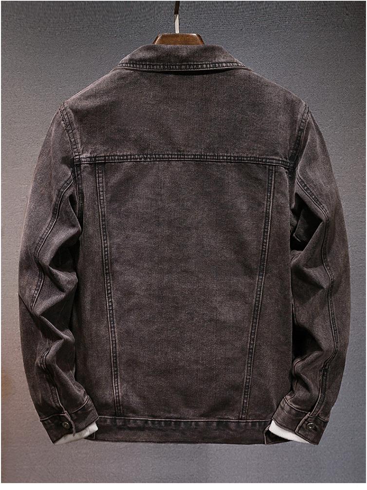 Men's Slim Fit Denim Jacket - Autumn/Winter Trend, European & American Style, Versatile Fashion Top