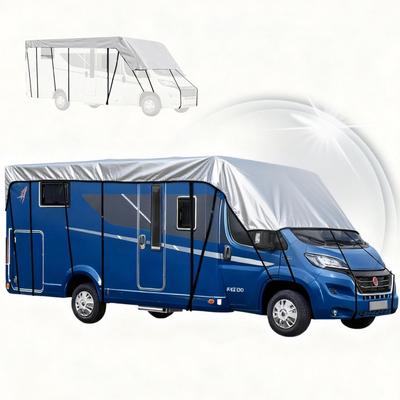Защитный чехол для крыши автодома, кемпинга, 210D, водонепроницаемый, пыленепроницаемый, брезентовый, с защитой от УФ-лучей, солнцезащитный, солнцестойкий, тент для автодома