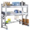 Jiabangshou Нержавеющая сталь Сушилка для посуды над раковиной и стойка для хранения