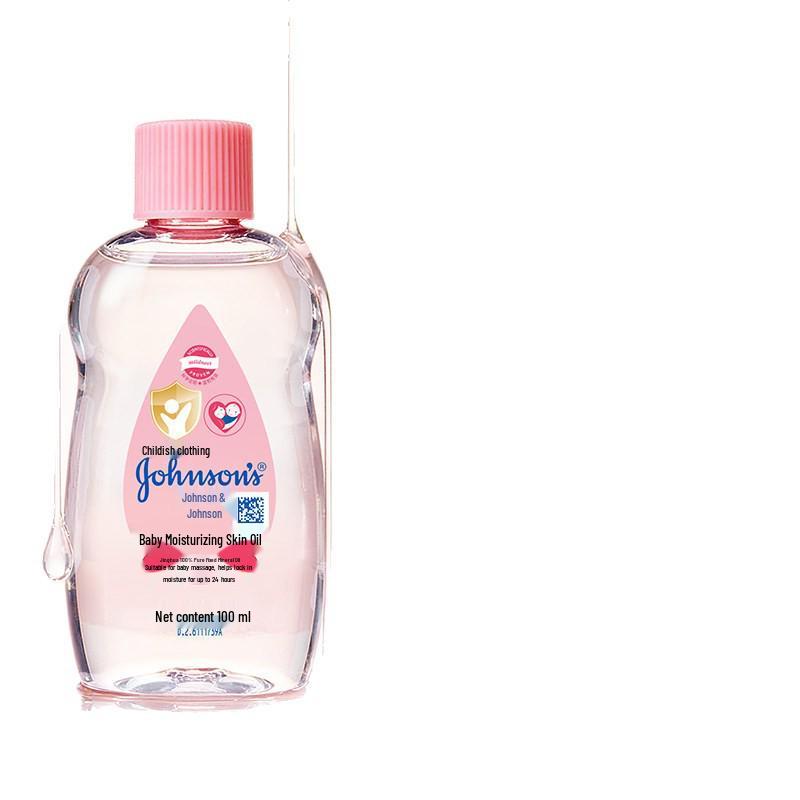 Johnson's Baby Moisturizing Oil for Newborn Massage and Skincare, Ideal for Cradle Cap and Blackheads.