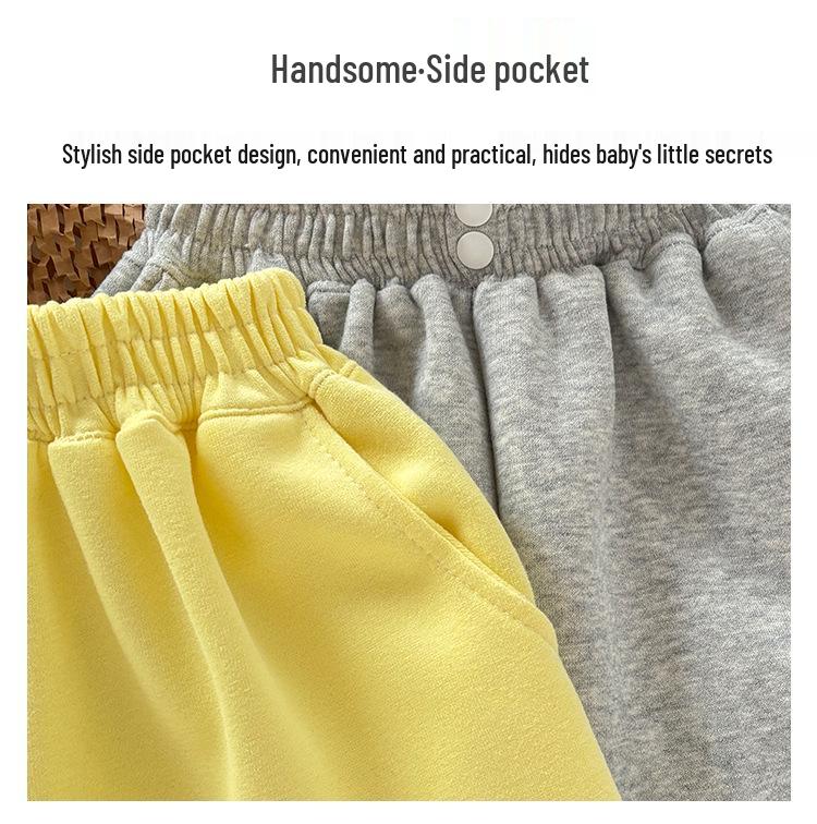 Children's Spring/Autumn Sporty Sweatpants - Unisex, Loose Fit, Versatile and Stylish Korean Baby Trousers