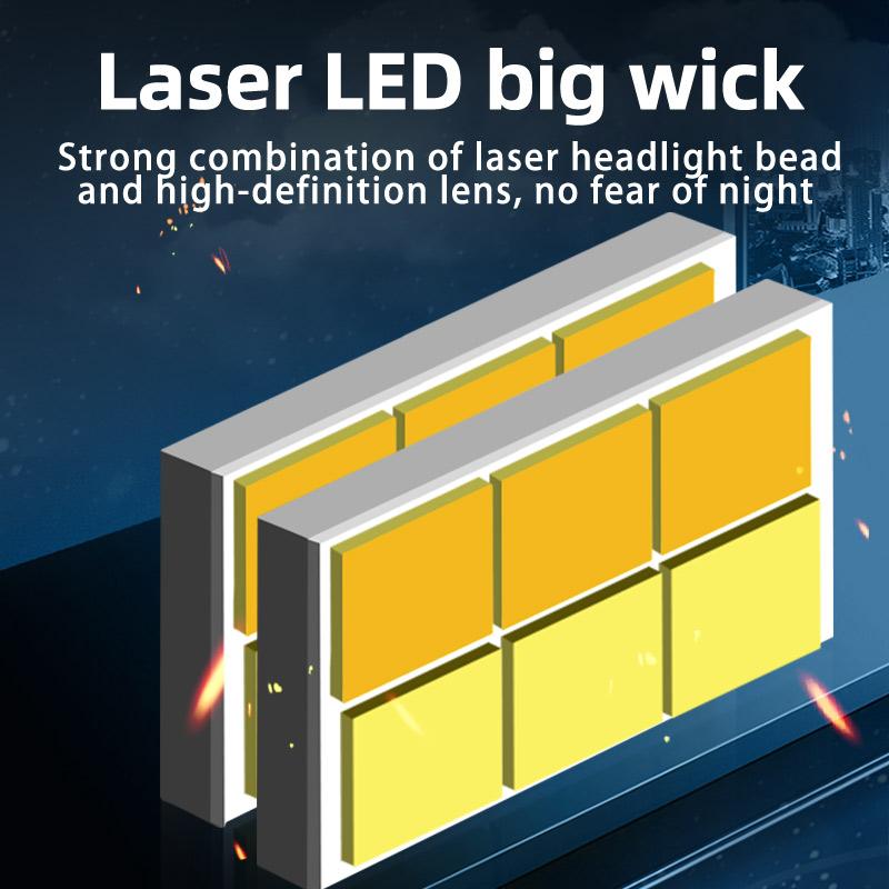Мотоциклетная фара, противотуманная фара, вспомогательный прожектор, светодиодный рабочий светильник для вождения, двухцветный мини-светодиодный мини-светодиодный светильник для скутера, велосипеда, мотоцикла