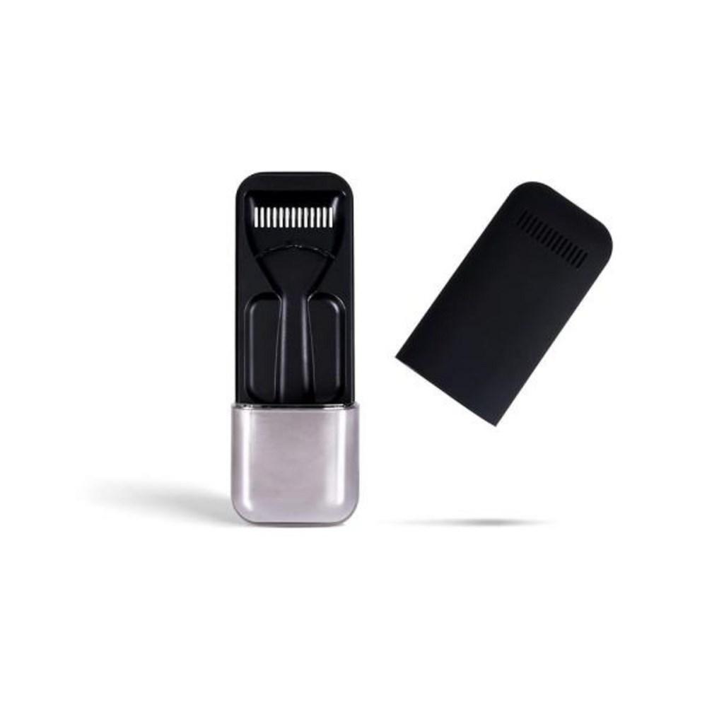 PULYRE Чехол для бритвы Портативный пластиковый футляр с ручным управлением Gillette Водонепроницаемый серый черный дорожный футляр 1 шт, 2 шт.) Серо-черный