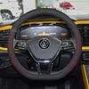 T27Leather Car Steering Wheel Cover For Volkswagen POLO 2024 2015-2025 T-Cross 2025 Ultra Thin Auto Steering Wheel Accessories
