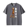 Funny Tung Tung Tung Speed Face Tuff Brainrot Meme Tee Unisexs Clothing Vintage Cotton Loose T Shirts Humor Comfort Oneck Tshirt