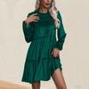 Fall Women's Christmas Green Dress
