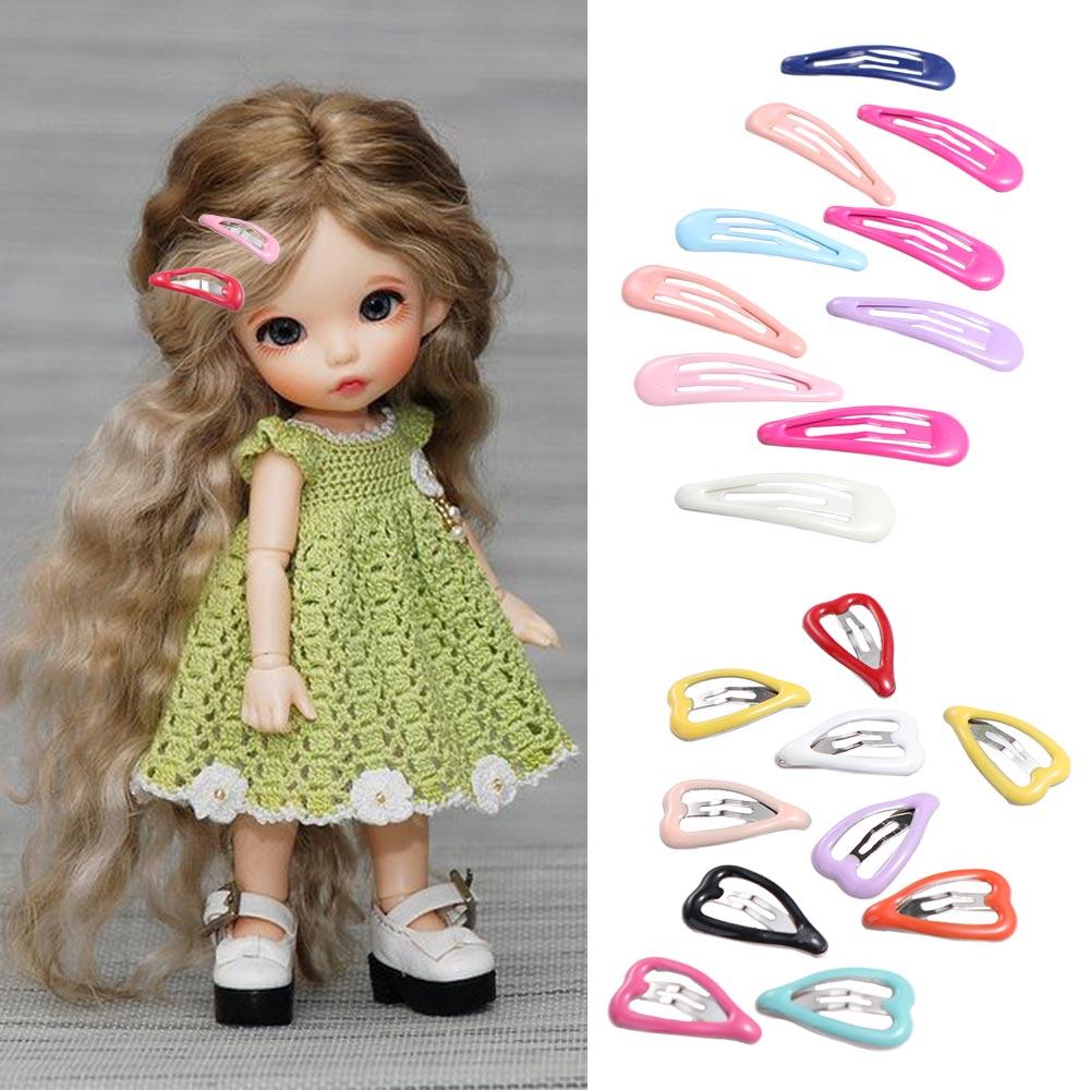 2cm 10pcs/Lot Droplet Trap Bjd Doll 1/12 Doll Acssories Blyth Doll Clips Doll Hair Clip Mini Doll BB Clip Ob11 Doll Clips