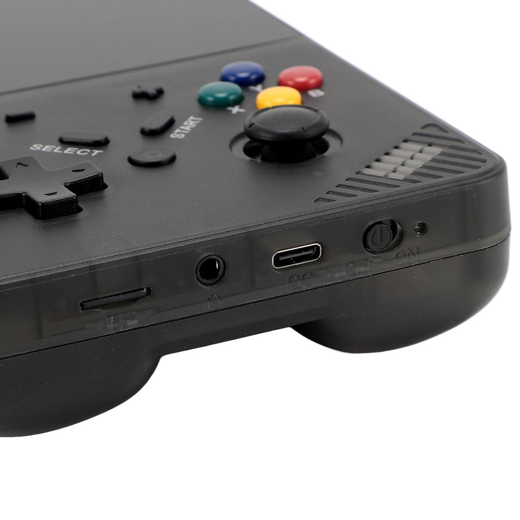 Портативная ретро-игровая консоль с экраном 4,3 дюйма 4K HD, прозрачным черным цветом, портативная игровая консоль