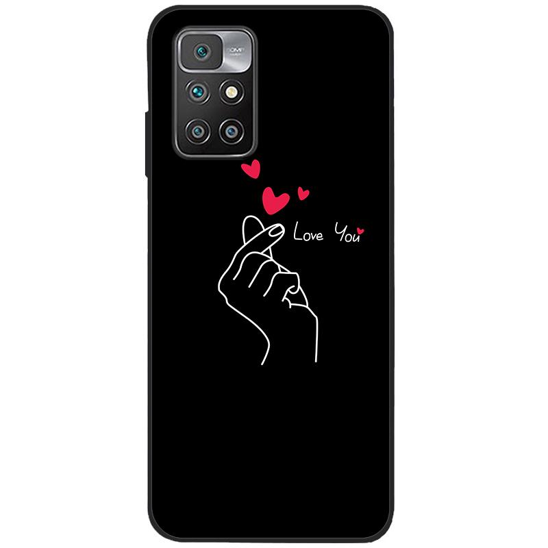 Чехол для Xiaomi Redmi 10 Силиконовый Мягкий ТПУ Задняя крышка Для Xiaomi Redmi 10 Redmi10 Чехлы для телефона Милый Расписной Чехол Ударопрочный Capa