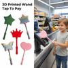 Креативная 3D-печатная палочка Tap to Pay Портативный милый чехол для бесконтактной оплаты 35 см Легкий держатель для кредитных карт Ежедневное использование