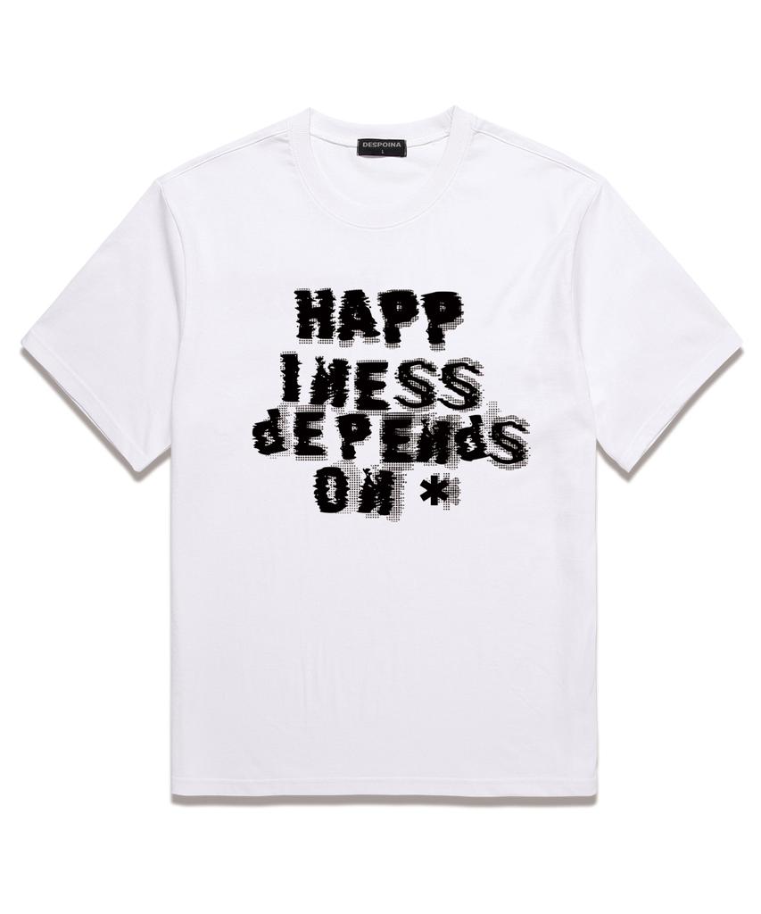 Футболка с коротким рукавом Ujeu Happiness (Ds027) белый