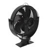 Fireplace Fans Heat Powered 6 Blades Slient with Protective Cover Handle Wood Stove Fan for Gazebo