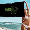 Логотип Nash Fishing Большие пляжные полотенца из микрофибры Быстросохнущее полотенце Песочные пляжные полотенца Полотенце для бассейна Для путешествий Плавательный бассейн Йога