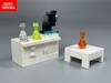 Набор MOC Кирпичи DIY Одно отверстие Микроскоп Медицинская Фигурка Химическая Колба Образовательные Строительные Блоки Игрушки Подарки для Детей