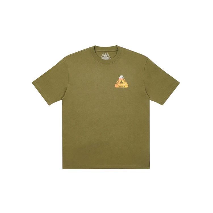Palace Футболка Tri-Lager Оливковая Унисекс Топы Зеленая P19TS224
