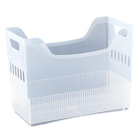 Кухонный ящик для хранения со встроенным шкивом, пластиковый футляр для хранения бумаги для скрапбукинга, прозрачный ящик для хранения