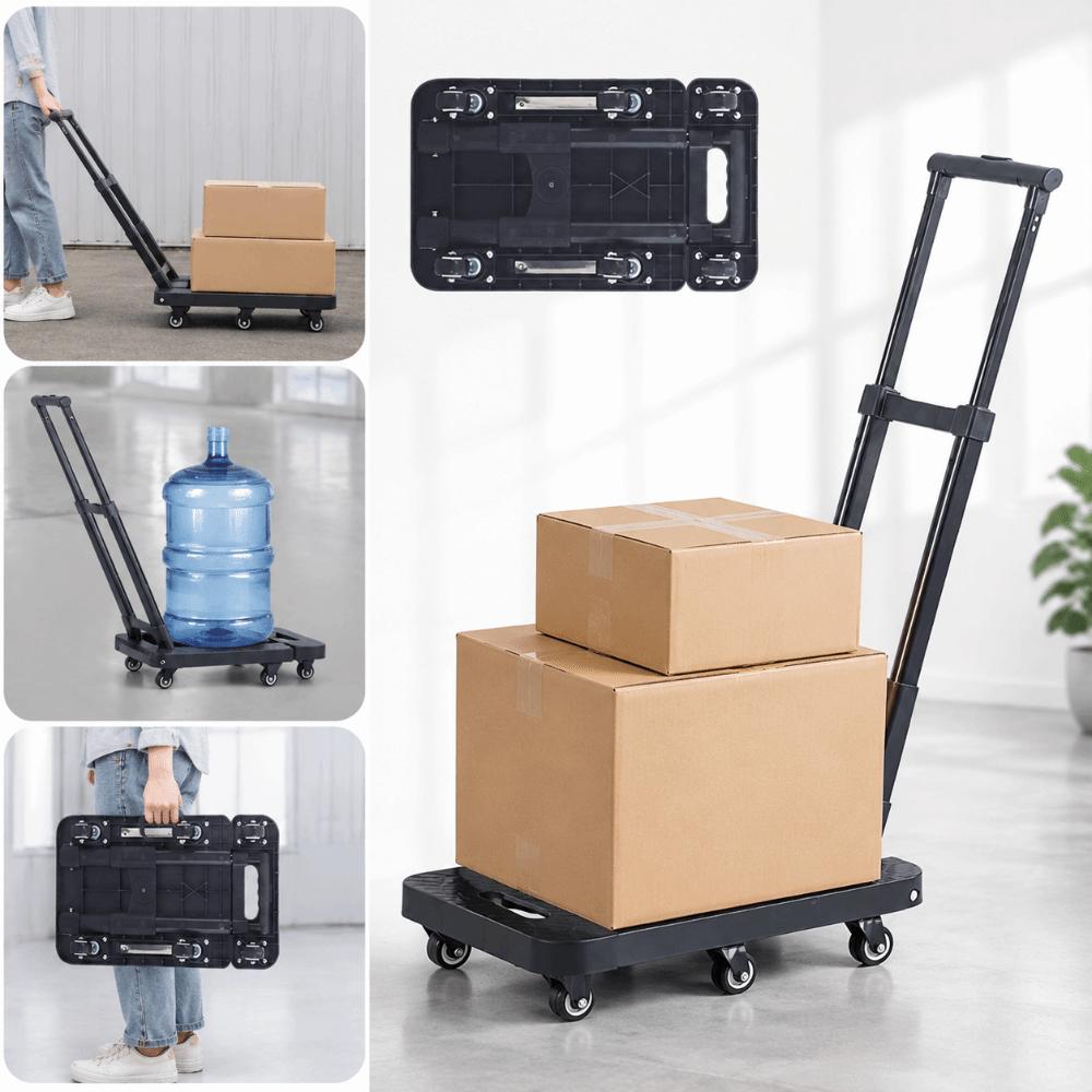 Strong Load-Bearing Foldable Hand Truck Labor-Saving Flatbed Cart Movable Luggage