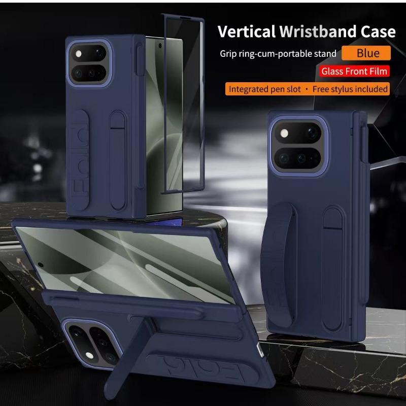 For Google Pixel 11 10 9 Pro Fold Case with Hinge Protection & Wristband Protective & Stand & Pen & Screen Protector Phone Cover