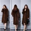 2026 Fall Winter Long Faux Fur Coat Women Hooded Commuter Style