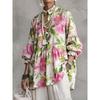 New European American Women's Loose Printed Shirt, Casual Fashion Niche Design Top for Early Autumn