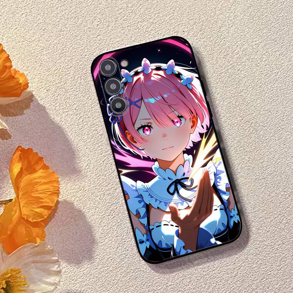 Аниме Девушка Re Zero R-Ram Чехол для телефона Силиконовый Мягкий Для Samsung Galaxy A73,A72,A71,A70,A53,A52,A51