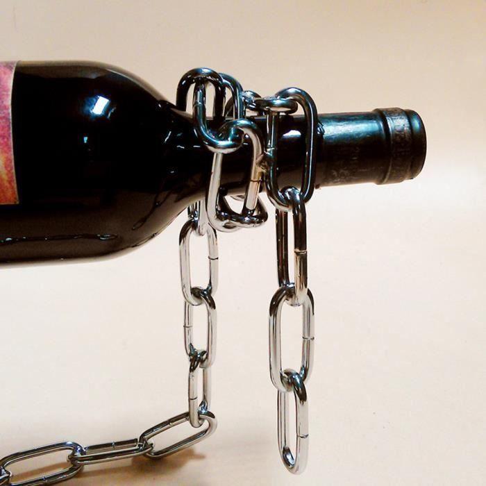BW Illusion magique flottant bouteille de vin Porte-corde Lasso chaîne Wine Rack Nouveauté - BWTNS903A2466