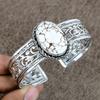 Wild Horse Gemstone Handmade 925 Sterling Silver Cuff Bangle Adjustable KKG-174