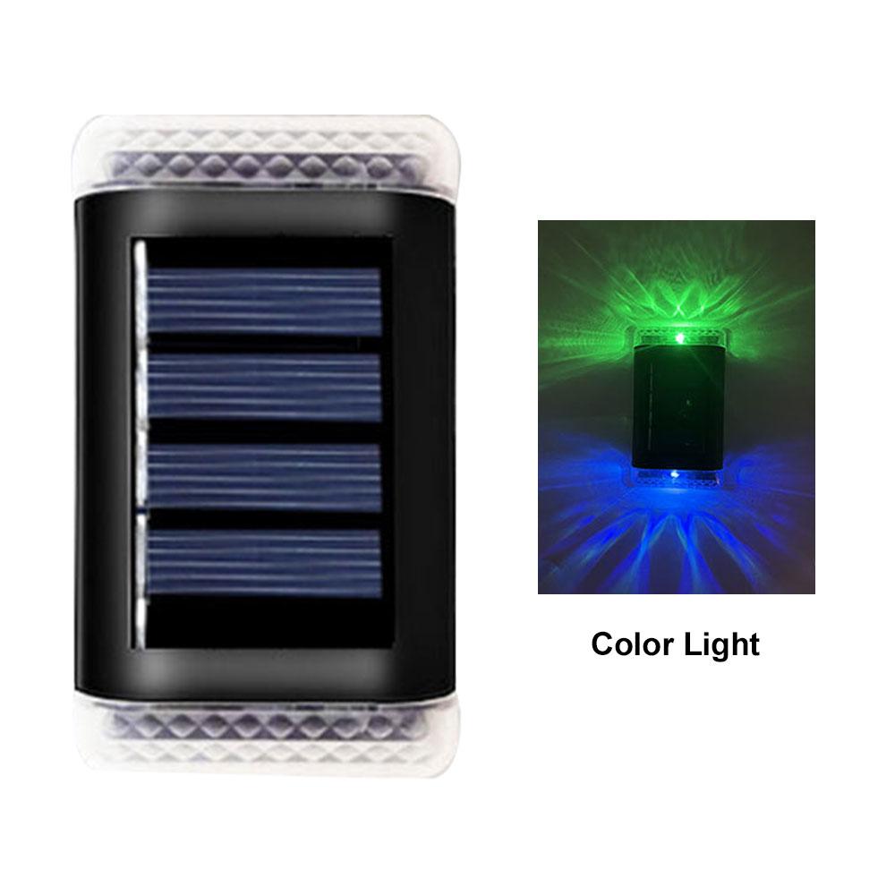 Светодиодный солнечный настенный светильник, уличный водостойкий солнечный светильник, забор, терраса, сад, патио, лестница, уличный пейзаж, украшение для балкона