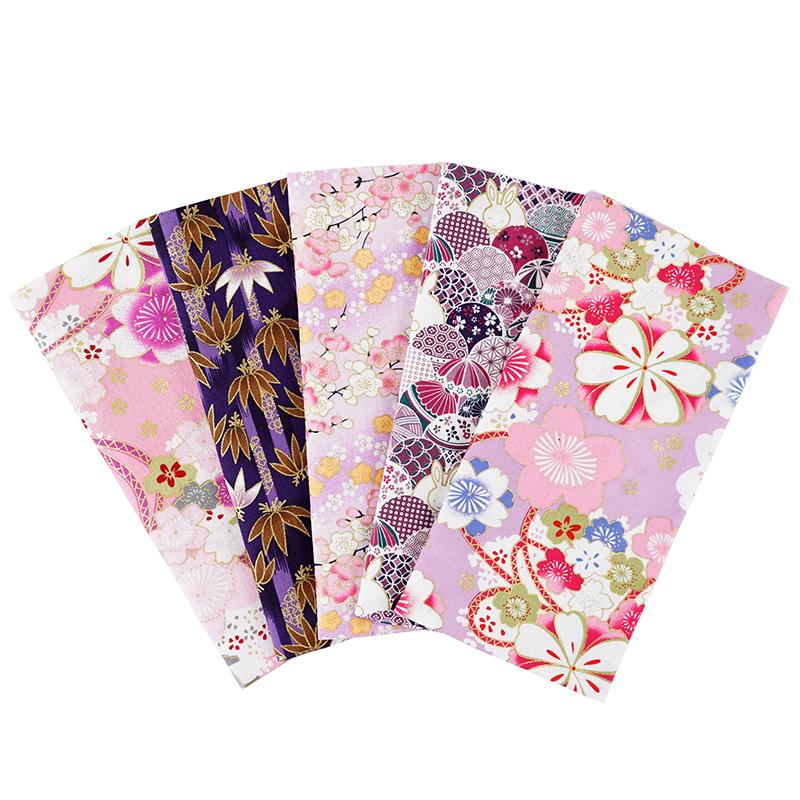 5 шт. швейные принадлежности для самостоятельного шитья аксессуары ручной работы пэчворк материал цветочный узор ткань