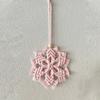 1PC Knitted Snowflake Pendant Bohemian Snowflake Pentagram Wall Decoration Cotton Rope