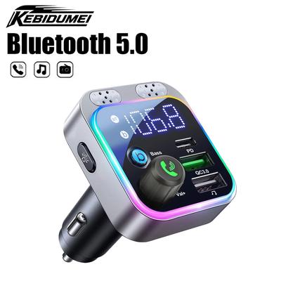 HM132 Bluetooth FM-передатчик для FM/AUX Автомобильное зарядное устройство Адаптер с цифровым дисплеем Басовый звук MP3-плеер Автоаксессуары
