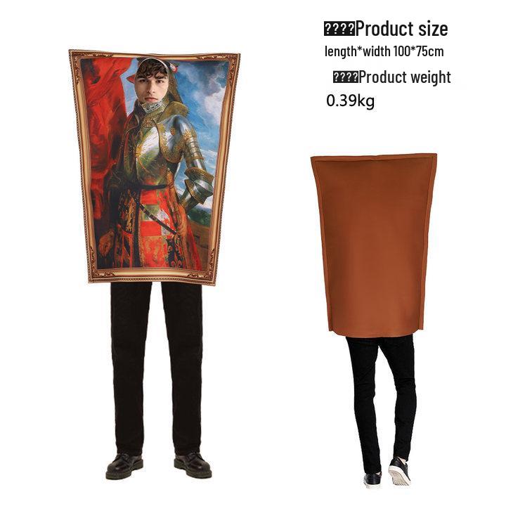 Костюм на Хэллоуин Мона Лиза Комбинезон для школьных выступлений