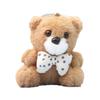Cute Bear Stuffed Animal Plushie With Short Velvet Fur Keychain For Women Decor