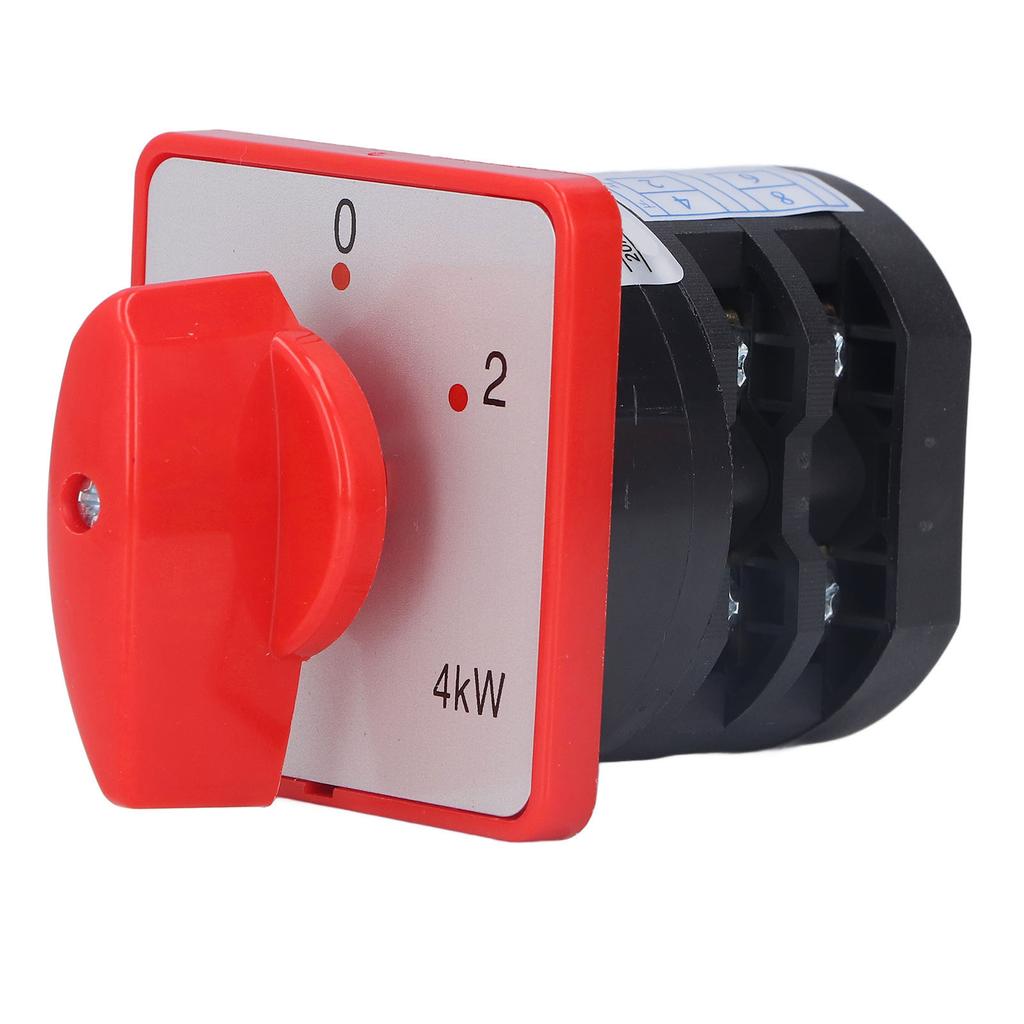 Changeover Switch 2 Pole 3 Position Cam Changeover Control Selector Switch for Motor AC380V