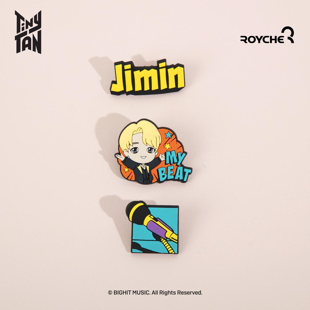 BTS (Бантан Бойз) Резиновая булавка с маслом TinyTAN, официальный, оригинальный, аутентичный, K-POP, айдол