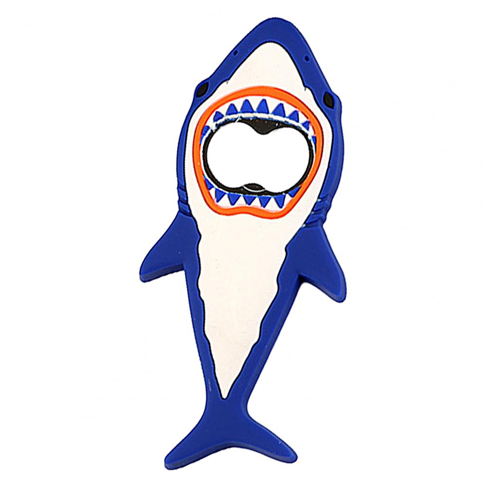 Штопор для вина в виде мультяшной акулы Гибкий штопор для пива Легкий штопор для кухонных банок с газировкой Открывалка для вина Консервные штопоры