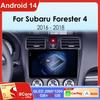 Android 14 Авто Qualcomm Автомобильное Радио для Subaru Forester 4 SJ WRX XV 2015 - 2018 Мультимедийный Плеер Навигация Головное Устройство Carplay