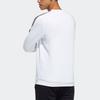 Adidas Neo Basics Short Sleeve Logo Print Pullover Sweatshirt Men Tops White H45561